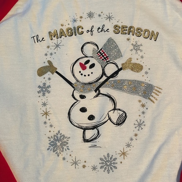 Holiday Mickey Snowman Long Sleeve Shirt - Picture 2 of 12